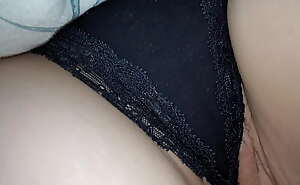 MILF Wife wears Black thong to Bed