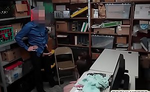 Shoplifting teens should fuck cop in a threesome