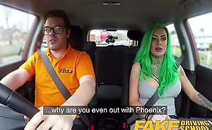 Fake Driving School Busty learner is wet and horny for instructors cock