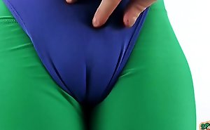 PERFECT Botheration Pamper plus Erotic CAMELTOE Helter-skelter Tight 80's Spandex!