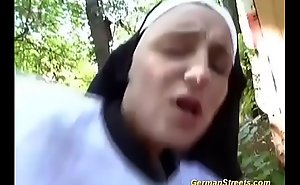 young guy picked up from nun for copulation