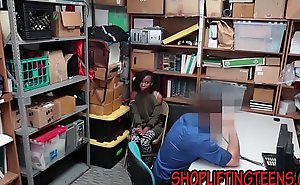 Black legal age teenager thief drilled