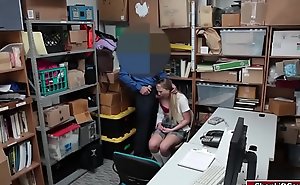 Teen caught shoplifting and gets fucked