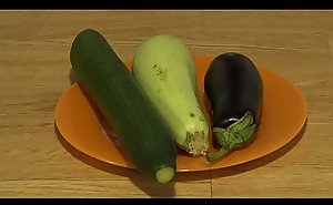 Organic anal masturbation with wide vegetables, way-out inserts in a juicy ass and a gaping hole.