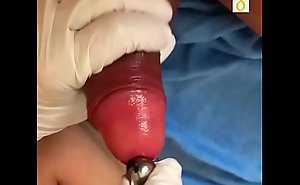 My wife Pia Inserting an Urethra Chain into my bladder Part01