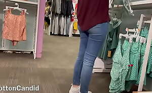 Bubble Butt Teen Employee in Jeans