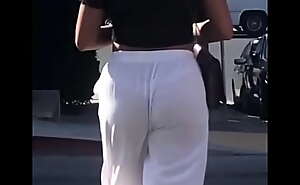 VPL in Transparent Pants: Caramel Booty and  White Thong