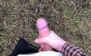 Horny BOY with HUGE DICK(23cm) Jerking OFF OUTDOOR IN THE COLD WEATHER