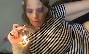 WhoreGoddess Rolls A Bowl While Playing  With Her Cunt