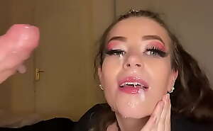 Sloppy head from Amelia Skye with huge facial Onlyfans