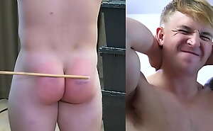 A Young Muscle Stud is Caned for Being Late