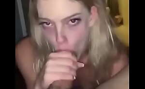 Blonde Girl Had Some Practise With That Slutty Mouth Of Hers