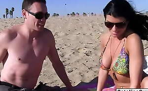 Newly single Romi Rain picked up serviced by college guy