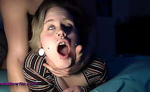 FIRST TIME for goth girl getting her pussy eaten * INTENSE ORGASM * Facial Cumshot