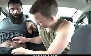 Stepson Getting Banged in The Car Back Seat - Markus Kage and Brent North - DADPERV