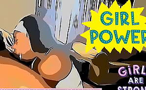 Black Girl Sloppy Toppy Deepthroat. Animated Version.