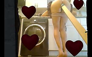FEMEBOY POUNDING HER ASS ON THE KITCHEN II