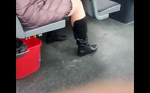 Nylons and Boots on the Bus