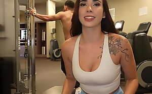 Latina Hotwife Fucks Stranger at Gym Hotel - Gaby Ortega -