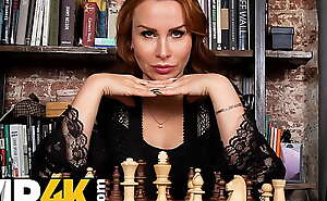 MATURE 4K porn Chess champion cant see rival upset and better has sex with him