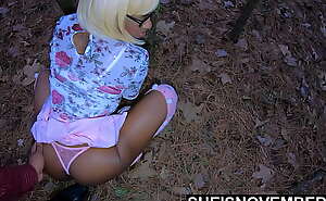 Indecent Exposure! Secretly Squatting And Spreading My Asshole For Stepdad, Shy Cutie Sheisnovember Walks Into The Forest, Pulling Panties To The Side, His Stepdaughter Reveals Her Pussy and Winking Tight Sphincter. By Msnovember
