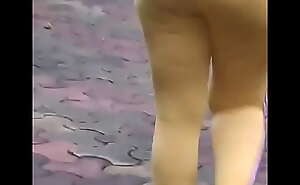 My NRI Indian aunty walking in park big booty