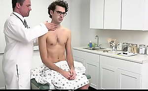 Doctor Performs Stimulating Examination in Straight Patient - Doctorblows