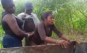 Two Sin StepSisterz  caught Fucking The Unknown Hausa Man Being A Stranger In The Community