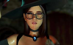 Horny Witch want Big Dickgirl's Cock - 3D Animated Futa on Female