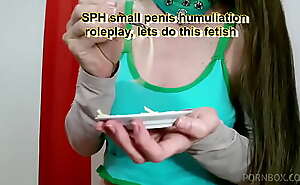 SPH Slut wife mocking comparing a Small penis with a spaguetti