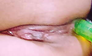 Horny wet Big clit. Big booty close up. Muscle