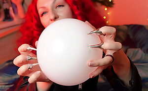 air balloons fetish video ASMR sounding - squeeze and pop balloons