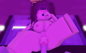 Roblox slut gets seduced in missionary style