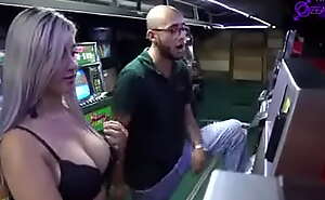 I fuck in the casino the blonde latina ashley gray has a tremendous rich pussy
