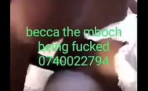 Kenyan gal Becca being fucked in githurai