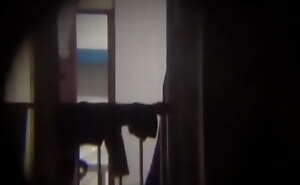SEXY LONG BLACK HAIR GIRL CAUGHT IN WINDOW (VOYEUR) PT2