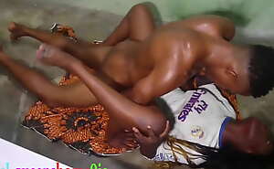 Teen ebony girl caught fucked on the floor by Step brother, angel queenshome9ja.