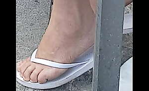White Romanian Mom sexy wrinkled feet