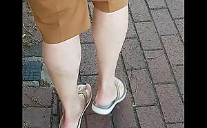 Blonde Milf sexy feet soles