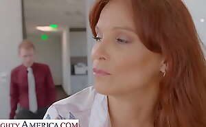 Naughty America - Syren De Mer gets hard cock at the office