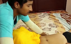Hot indian masala aunty romance with step nipper