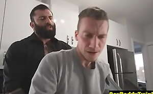 Markus Bareback his boy in the kitchen- GayDaddyTwink porn video 