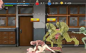 Cute teen girl 18 yo hentai having sex with men , aliens and monsters man in Fighting Girl Mei action hentai ryona gameplay with internal penetration sex view