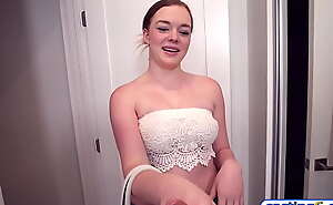 Perky tits amateur teen gal fake casting fuck for 2000 dollars
