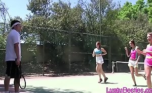 Tennis coach ramrods eccentric teens on the court