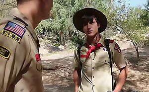 Gay boy scouts fuck without condom