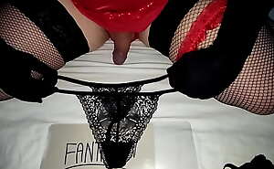 Crossdresser Fanta and unboxing of sexy Obsessive lingerie