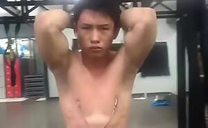 Asian boy indonesia manly nipple clamp to pain