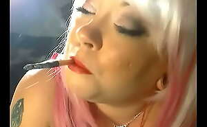 Cute British Slut Dangles Her Black Cigarette