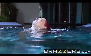 (Anna Bell, Peaks) gets lubed up and bore fucked by the pool - Brazzers